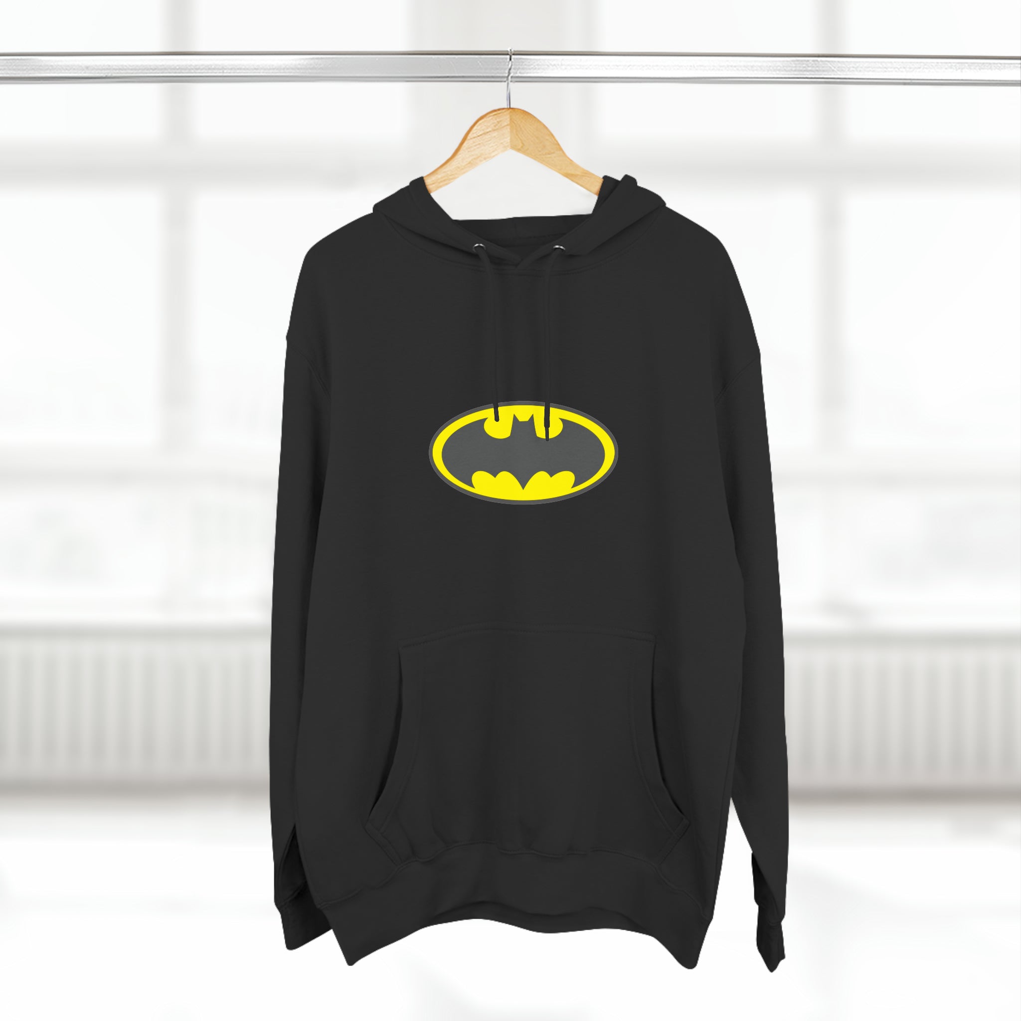 Batman (Yellow) - Unisex Premium Pullover Hoodie